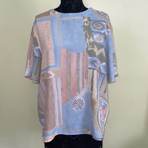 ALFRED DUNNER Retro Button Back Blouse